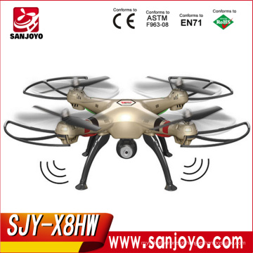 Syma X8HW 2.4G 4CH 6 Eixos Gyro WI-FI FPV Rc Drone Sem Cabeça Quadcopter com Câmera HD Barômetro Definir Altura